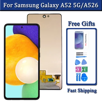 Originalus Ekranas Samsung Galaxy A52 5G A526 LCD Jutiklinis Ekranas skaitmeninis keitiklis Surinkimo Samsung A526B A526F A526F/DS LCD